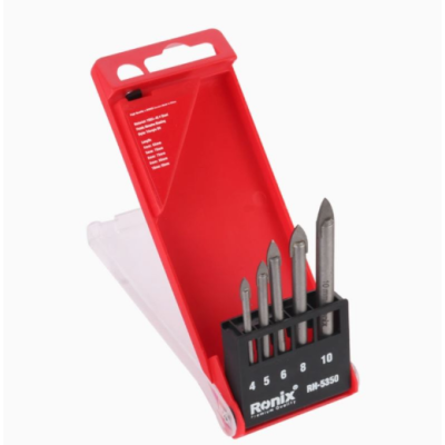 შუშის და ფილის ბურღების ნაკრები Ronix RH-5350 5ც