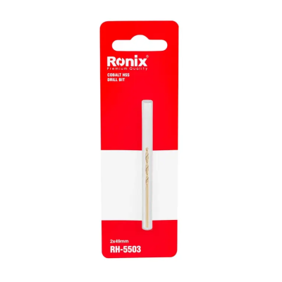 მეტალის ბურღი 5% კობალტი HSS Ronix RH-5503, 2 მმ მეტალის ბურღი 5% კობალტი HSS Ronix RH-5503, 2 მმ