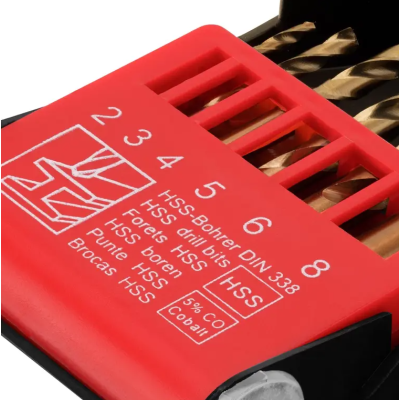 მეტალის ბურღების ნაკრები 5% კობალტი HSS Ronix RH-5529, 2-8მმ 6ც მეტალის ბურღების ნაკრები 5% კობალტი HSS Ronix RH-5529, 2-8მმ 6ც