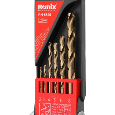 მეტალის ბურღების ნაკრები 5% კობალტი HSS Ronix RH-5529, 2-8მმ 6ც მეტალის ბურღების ნაკრები 5% კობალტი HSS Ronix RH-5529, 2-8მმ 6ც