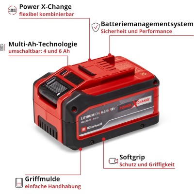 ელემენტი EINHELL 4.0-6.0Ah 4-6 Ah Multi-Ah Power X-Change Plus