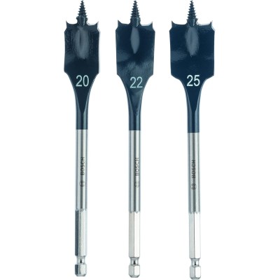 Bosch 2608587011 20/22/25 მმ თვითნაჭრის სიჩქარის ყვავი ბიტების ნაკრები (3 ცალი)