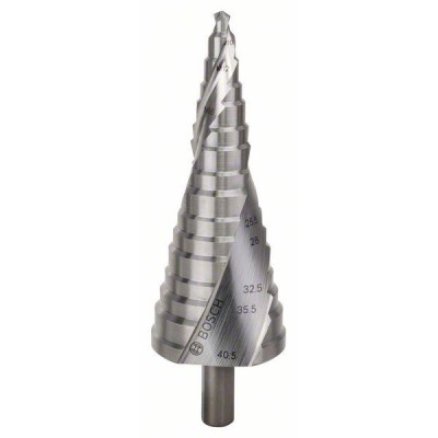 BOSCH- საფეხურიანი საბურღი ბიტები HSS 12 steps 6-37 mm (PG7-PG29)