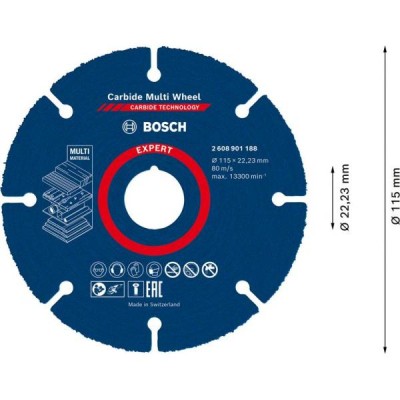 BOSCH- ექსპერტი კარბიდის მრავალ ბორბლიანი საჭრელი დისკი BOSCH- ექსპერტი კარბიდის მრავალ ბორბლიანი საჭრელი დისკი