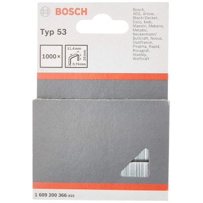 Bosch 1609200366 114 x 074 x 10 მმ ტიპის 53  სტეპლერის ტყვია