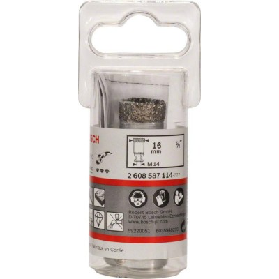 BOSCH 2608587114 ბრილიანტის საბურღი მშრალი ბურღვისთვის მშრალი სიჩქარე საუკეთესოა კერამიკულისთვის 16 x 30 მმ BOSCH 2608587114 ბრილიანტის საბურღი მშრალი ბურღვისთვის მშრალი სიჩქარე საუკეთესოა კერამიკულისთვის 16 x 30 მმ