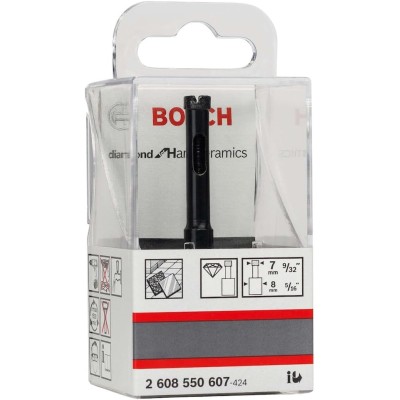 Bosch 2608550607 ბრილიანტის საბურღი, 7 მმ x 35 მმ, შავი