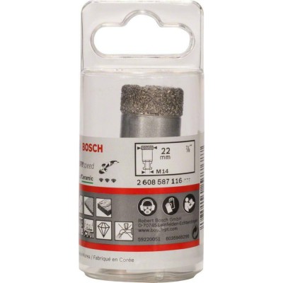 BOSCH 2608587116 ბრილიანტის საბურღი მშრალი ბურღვისთვის მშრალი სიჩქარე საუკეთესო კერამიკულისთვის 22 x 35 მმ BOSCH 2608587116 ბრილიანტის საბურღი მშრალი ბურღვისთვის მშრალი სიჩქარე საუკეთესო კერამიკულისთვის 22 x 35 მმ