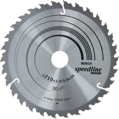 BOSCH 2608640803 წრიული ხერხის დანა Speedline Wood, 210 x 30 x 2.6 მმ, 30