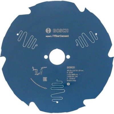BOSCH 2608644346 წრიული ხერხის დანა Expert ბოჭკოვანი ცემენტისთვის, 216 x 30 x 2.2 მმ, 6T