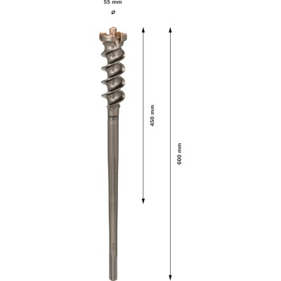 საბურღი პირი SDS-max-9 Break Through, BOSCH 1618596457