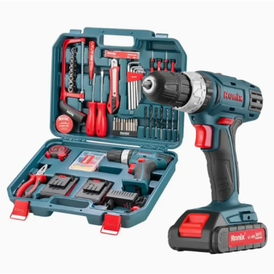 უსადენო სახრახნისი ნაკრები Ronix RS-8019