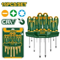 JADEVER სახრახნისების ნაკრები 16ც.-იანი JDSS1416