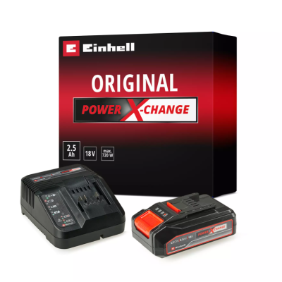 EINHELL ელემენტი+დამტენი 18V 2.5AHM 18V 2,5Ah PXC Starter Kit