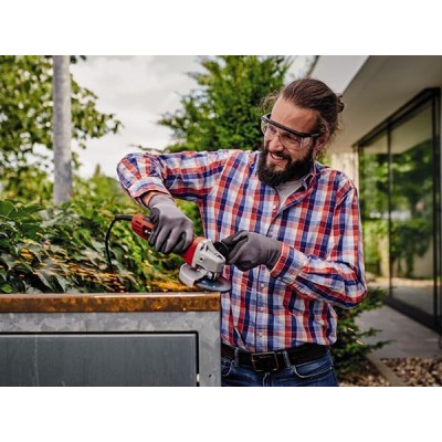 EINHELL კუთხსახეხი 850ვტ, 125მმ+ჩანთა+დამატებითი დამცველი და აქსესუარები TC-AG 125/850 Kit