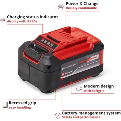 EINHELL ელემენტი 18V 5,2Ah Power X-Change Plus
