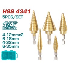 კონუსური ბურღების ნაკრები 5ც, 1/4 TACSD2051