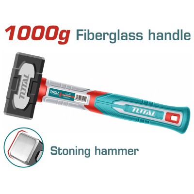 TOTAL  THSTH61000    ჩაქუჩი1500გრ, მინაბოჭკოვანი სახელ. TOTAL  THSTH61000    ჩაქუჩი1500გრ, მინაბოჭკოვანი სახელ.