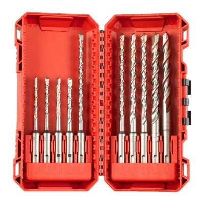 4932492117 - SDS-Plus MX2 ბეტონის ჩაქუჩის საბურღი ნაკრები, 2 ცალი, 5 - 12 მმ (10 ც.)