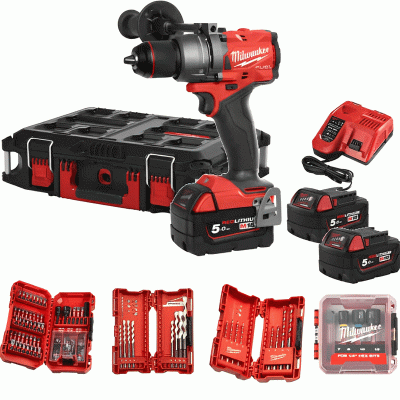 აკუმულატორული ბურღ-სახრახნისი MILWAUKEE 4933498240 (18V, 2100RPM)