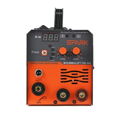 კემპისა და შედუღების აპარატი MIG/MMA/TIG 3 ფუნქციით SPARK MIG350 კემპისა და შედუღების აპარატი MIG/MMA/TIG 3 ფუნქციით SPARK MIG350
