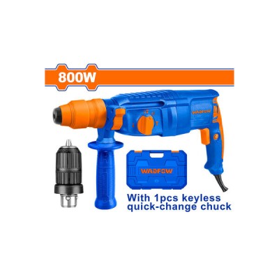 ელექტრო პნევმატური ბურღი (პერფერატორი) 2.5J-800W (WRH1D26-2) WADFOW ელექტრო პნევმატური ბურღი (პერფერატორი) 2.5J-800W (WRH1D26-2) WADFOW