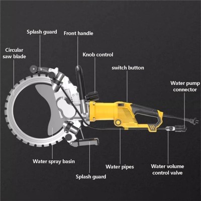 ელექტრო ბეტონის საჭრელი დისკური ხერხი 400mm 5000W-2200RPM/11KG/220V AC8400 ელექტრო ბეტონის საჭრელი დისკური ხერხი 400mm 5000W-2200RPM/11KG/220V AC8400