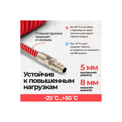 10m კომპრესორის შლანგ European coupler RONIX RH-6110E