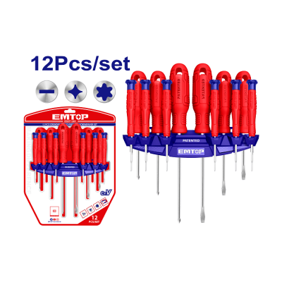 EMTOP  სახრახნისების ნაკრები 12 ცალი  ESST1201