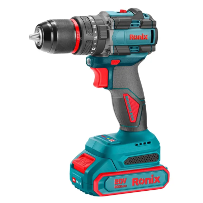 უსადენო უნახშირო ბურღი-სახრახნისი Ronix-8670 20V 60 nm უსადენო უნახშირო ბურღი-სახრახნისი Ronix-8670 20V 60 nm