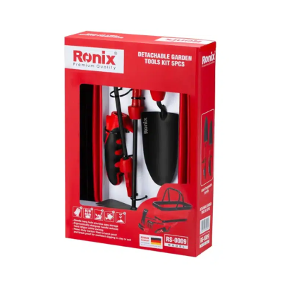 ბაღის ინსტრუმენტების ნაკრები Ronix RS-0009 5ც RONIX rs-0009 ბაღის ინსტრუმენტების ნაკრები Ronix RS-0009 5ც RONIX rs-0009