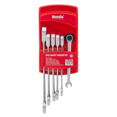 ქანჩის გასაღებების ნაკრები ტრეშოტკიანი 6pcs RONIX RH-2173