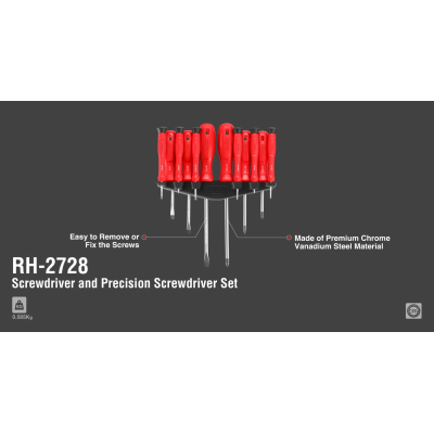 ზუსტი სახრახნისების ნაკრები12pcs RONIX RH-2728 ზუსტი სახრახნისების ნაკრები12pcs RONIX RH-2728