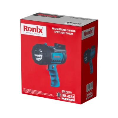 დატენვადი პროჟექტორი 500lm RONIX RH-4233 დატენვადი პროჟექტორი 500lm RONIX RH-4233