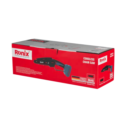 უსადენო ჯაჭვური ხერხი Ronix-8646c 20v ელემენტის გარეშე უსადენო ჯაჭვური ხერხი Ronix-8646c 20v ელემენტის გარეშე