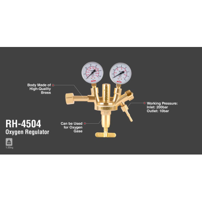 ჟანგბადის წნევის რეგულატორი RONIX RH-4504 Zinser მოდელი ჟანგბადის წნევის რეგულატორი RONIX RH-4504 Zinser მოდელი