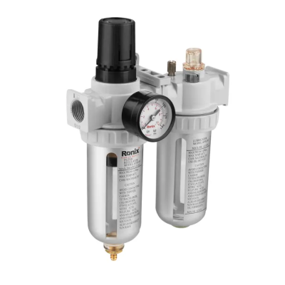 ორმაგი ჰაერის ფილტრი, რეგულატორი Ronix RH-6902, 10 ბარი ორმაგი ჰაერის ფილტრი, რეგულატორი Ronix RH-6902, 10 ბარი