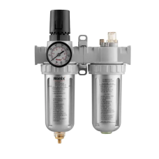 ორმაგი ჰაერის ფილტრი, რეგულატორი Ronix RH-6902, 10 ბარი