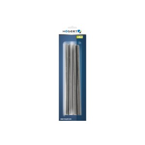 HT2C138 წებოს ჩხირები 11.2მმ*250 მმ (12 ცალი) შავი Glue sticks 250 mm, 12 pieces, black HÖGERT (10/40)