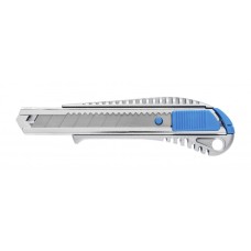 HT4C606 საკანცელარიო დანა Snap-off knife 18 mm, zinc die-cast, one SK5 steel blade Hoegert (10/40)