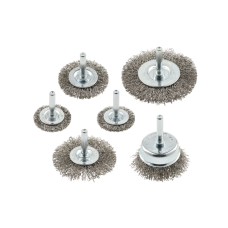 HT7D744 ჯაგრისი მეტალის 6 pcs, 37, 50, 62,75mm, steel