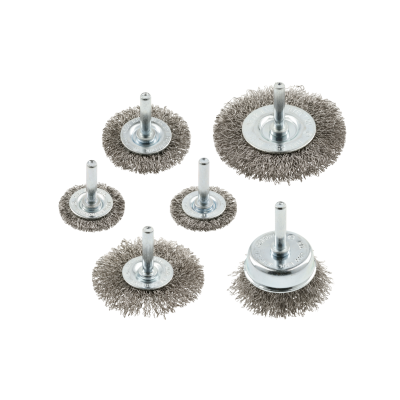 HT7D744 ჯაგრისი მეტალის 6 pcs, 37, 50, 62,75mm, steel
