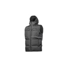HT5K920-3XL ჟილეტი ჰუდით BORGER Insulated vest with a hood black 3XL (58)