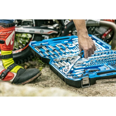 HT1R444 იარაღების ნაკრები Tool set 222 pcs Hoegert (2) HT1R444 იარაღების ნაკრები Tool set 222 pcs Hoegert (2)