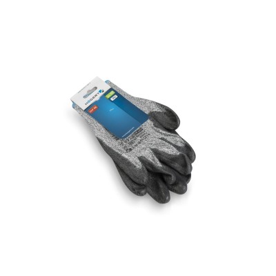HT5K763-10 ხელთათმანი FUHSE Pu-coated anti-cut protective gloves HPPE grey/black 10