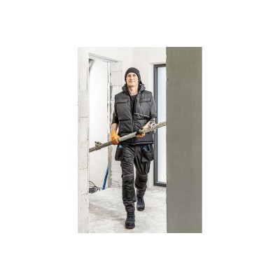 HT5K920-S ჟილეტი ჰუდით BORGER Insulated vest with a hood black S (48)