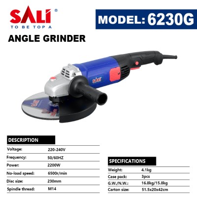 კუთხ სახეხი 230/2200W P010230G-6230G SALI კუთხ სახეხი 230/2200W P010230G-6230G SALI