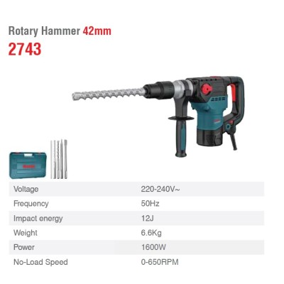 ელექტრო პერფორატორი Ronix-2743 12J, 1600w SDS-MAX ელექტრო პერფორატორი Ronix-2743 12J, 1600w SDS-MAX